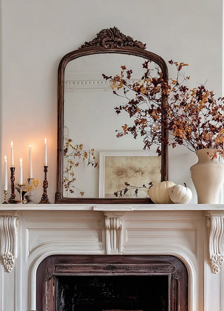 18 Fall Mantel Decor Ideas
